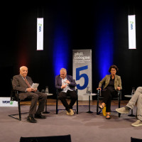 phil.cologne 2017: Alfred Grosser, Daniel Cohn-Bendit, Patrizia Nanz und Jürgen Wiebicke ©Ast/Juergens