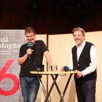 phil.cologne 2018: Jürgen Wiebicke (l.) und Hans Joas © Ast/Juergens
