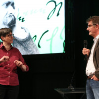 phil.cologne 2018: Saskia Wendel und Jürgen Wiebicke © Ast/Juergens