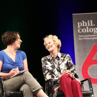 phil.cologne 2018: Sarah King (l.) und Siri Hustvedt © Ast/Juergens