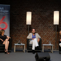 phil.cologne 2018: Marie-Sibylla Lotter (l.), Robert Pfaller und Susanne Fritz © Ast/Juergens