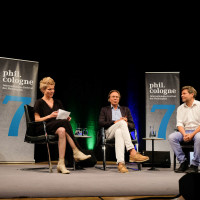 phil.cologne 2019: Svenja Flaßpöhler, Harald Welzer und Robert Habeck ©Ast/Juergens