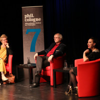 phil.cologne 2019: Svenja Flaßpöhler, Claus-Steffen Mahnkopf und Salomé Balthus ©Ast/Juergens