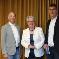 phil.cologne 2019: Rainer Osnowski, Annette Schavan und Jürgen Wiebicke ©Ast/Juergens