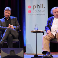 phil.COLOGNE 2023: 09.06.: Die Reue des Prometheus – Robert Habeck und Peter Sloterdijk über die Menschheit, das Feuer und das Klima ©Ast/Juergens