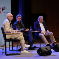 phil.COLOGNE 2023: 09.06.: Die Reue des Prometheus – Robert Habeck und Peter Sloterdijk über die Menschheit, das Feuer und das Klima ©Ast/Juergens