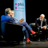 phil.COLOGNE 2025: 26.06. Macht im Umbruch – Herfried Münkler und Andreas Rödder über Deutschlands Rolle in einer Welt aus den Fugen. Mod.: Wolfram Eilenberger ©Katja Tauber