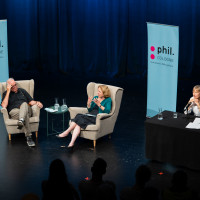 phil.COLOGNE 2025: 26.06.: „Besinnt euch!“ – das letzte Buch von Gerhart Baum. Mit Angelika Nußberger, Martin Stankowski und Therese Hämer  ©Hieronymus Rönneper