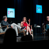 phil.COLOGNE 2025: 26.06.:  Ein Kompass für die großen Fragen – Alena Buyx und Norbert Kron über ethische Entscheidungen im Angesicht von Leben und Sterben. Mod.: Gert Scobel ©Hieronymus Rönneper