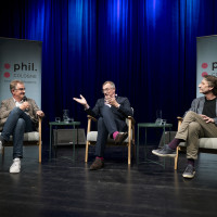 phil.COLOGNE 2026: 09.06. Gefährliche Ideen – Armin Pfahl-Traughber und Andreas Rödder über die „Klassiker“ der Neuen Rechten und die Grenzen des Konservatismus Mod.: Jürgen Wiebicke © Hieronymus Rönneper