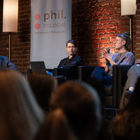 phil.COLOGNE 2026: 12.06. KlasseDenken: Mit Philosophinnen denken. Mit Luisa Büschleb-Köppen, Anne Burkard, Katharina Naumann und Katharina Schulz Mod.: Benni Bauerdick © Katja Tauber
