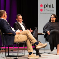 phil.COLOGNE 2026: 06.06. Die Kunst der Kompromisse. Mit Yasmine M’Barek und Volker Wissing Mod.: Frank Plasberg © Katja Tauber
