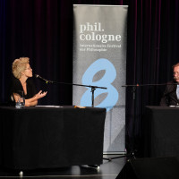 phil.cologne 2020: Svenja Flaßpöhler und Peter Sloterdijk ©Ast/Juergens